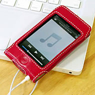iPod touchりんごタイプ本革ケース