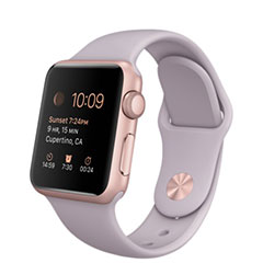 38mmローズゴールドアルミニウムケースとラベンダースポーツバンド : Apple Watch(アップルウォッチ)最新機能情報！おすすめアプリ