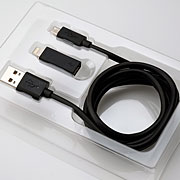Micro Solution Micro USB adaptor with Lightning connector Cable set