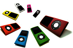 Skiny Material Apple iPod nano 4G 専用カバー