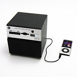 Retro Cube mini Speaker with MP3 Player