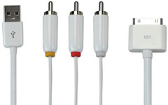 TUNEWEAR AV cable with USB for iPod / iPhone / iPad