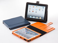 Leather Flip Note Case for iPad 2