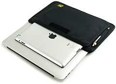 iPad2などが入る多目的ポケット付きMacBook Air 11インチ用薄型キャリングケース