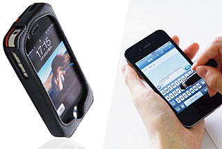 Deff Leather Case for iPhone4/TOUCH PEN STRAP