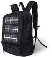 ソーラーパネル付きバッグパック＋補助バッテリー（2400mAh）充電セット