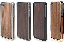 Alloy X Wood Bumper for iPhone 4/4S