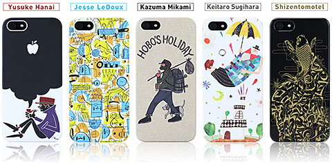 5名のアーティストとのコラボによるデザイン柄入りiphone 5ケース Tunewear Artwall Iをありがとう