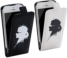 Karl Lagerfeld Graffiti Collection Leather Hard Case with Flap for iPhone 5