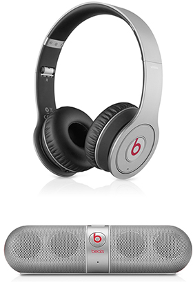 Beats Wireless オンーイヤーヘッドフォン/Beats by Dr. Dre Pill Speaker シルバー