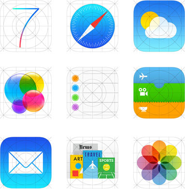 iOS 7のアイコン