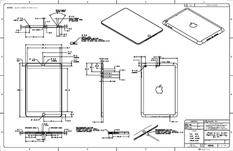 iPad Airの図面