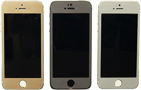 tempered glass screen protector colors for iPhone5s