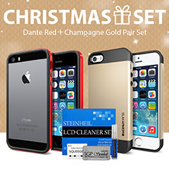 Spigen iPhone 5s/5 ケース クリスマス エディション ゴールドVer.