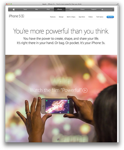 Apple - iPhone 5s - You're more powerful than you think