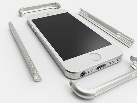 SQUAIR Duralumin Bumper Quattro for iPhone 5s/5