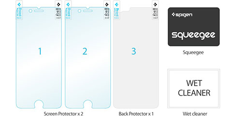 Spigen iPhone 6 Plus 保護フィルム シュタインハイル デュアル ウルトラ・クリスタル［前面・背面セット］