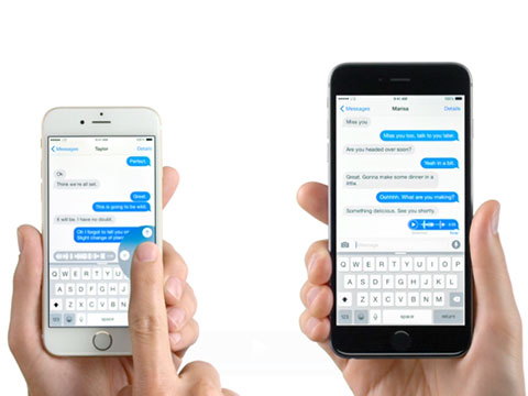 iPhone 6 TV ad Voice Text
