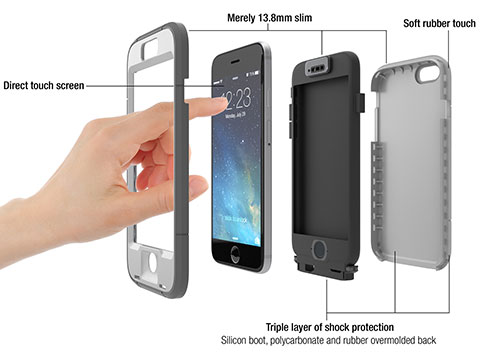 WETSUIT waterproof rugged case for iPhone 6 Plus
