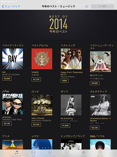 BEST OF 2014 今年のベスト
