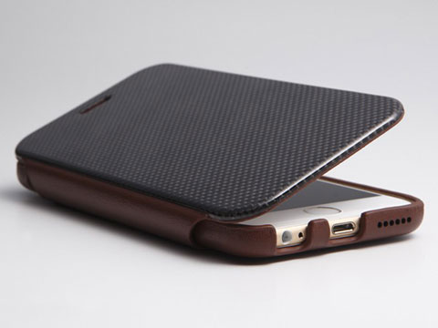 Deff Carbon Fiber & Genuine Leather Case for iPhone 6