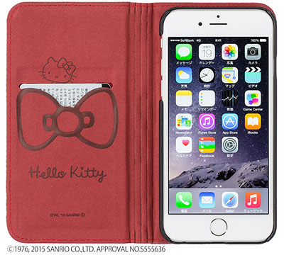 SoftBank SELECTION　Hello Kitty キルティングケース for iPhone 6/6 Plus