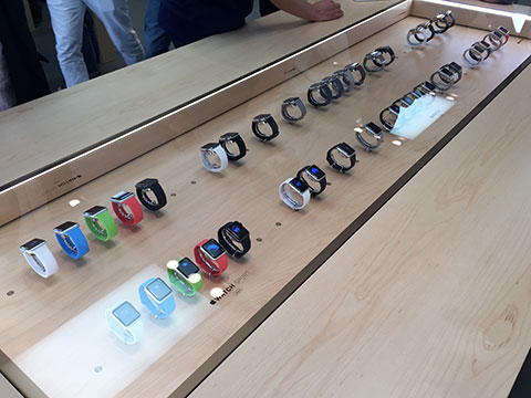 Apple Watchの展示