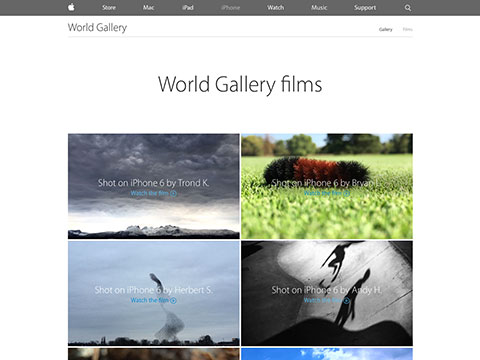 Apple – iPhone 6 – World Gallery films
