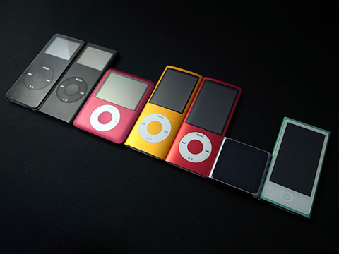 歴代のiPod nano