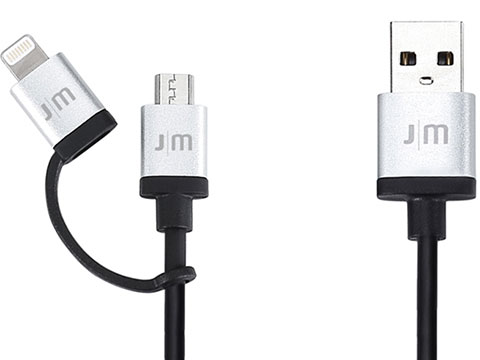 Just Mobile AluCable Duo Lightning & microUSBケーブル