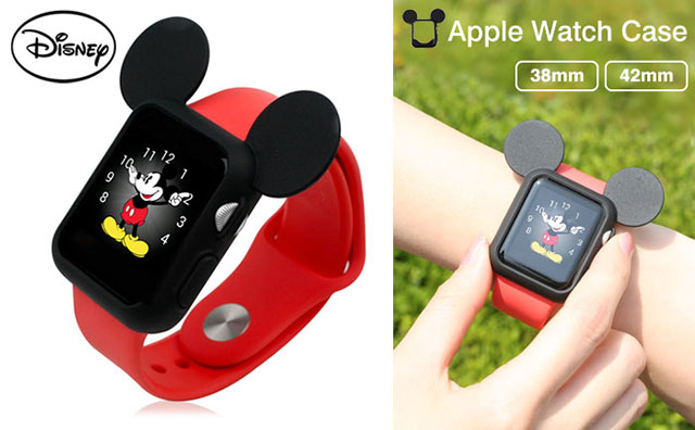 新製品ニュース】Apple Watchにミッキーの耳を付けられるケース「ディズニーキャラクター/耳付きケース」 - アイアリ