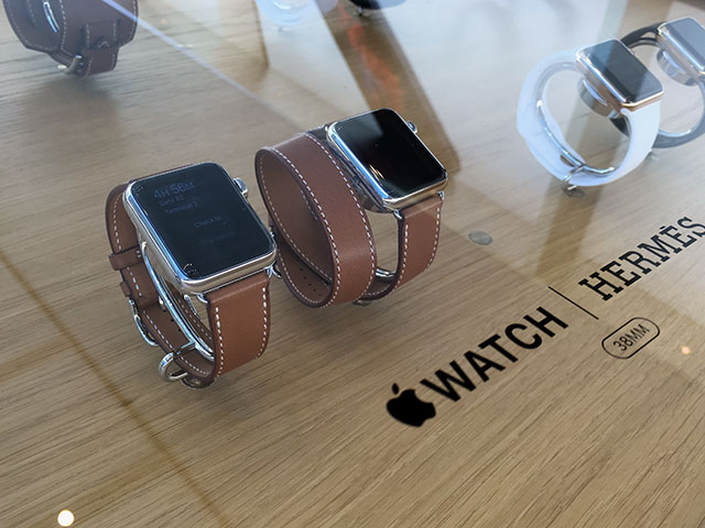 Apple Watchの試着