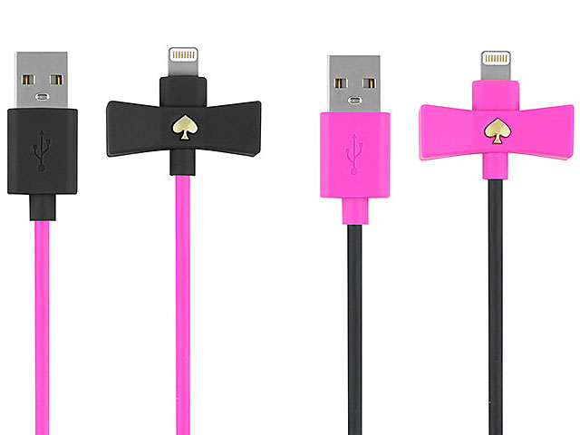 【kate spade new york】 Bow Charge/Sync Cable - Captive Lightning
