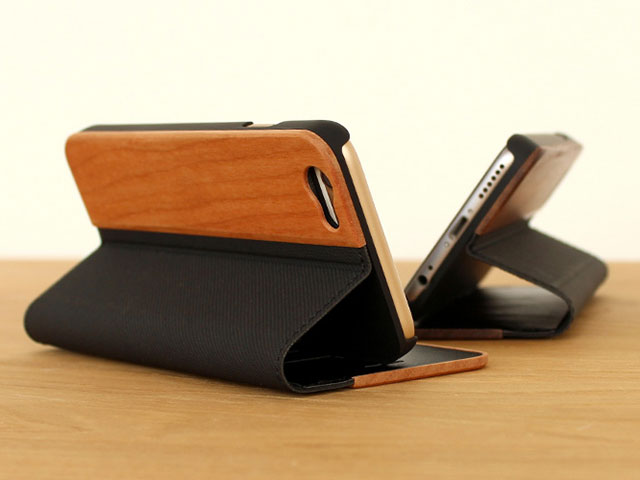 +LUMBER iPhone 6/6s用手帳型木製ケース