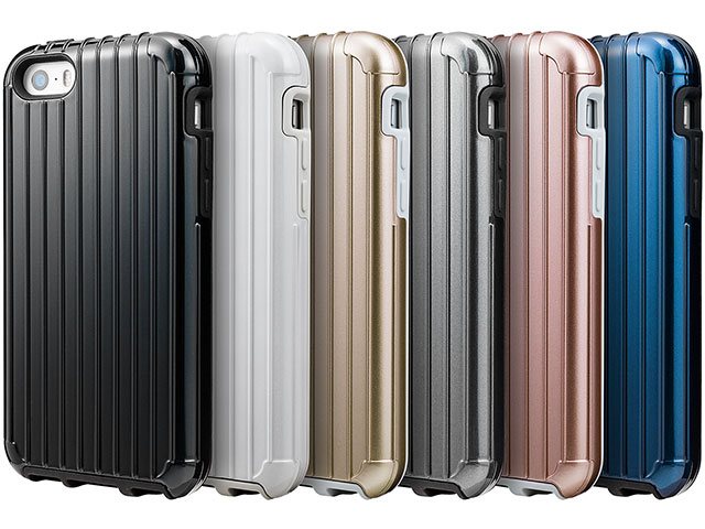 GRAMAS COLORS "Rib" Hybrid case CHC416 for iPhone SE/5s/5c/5