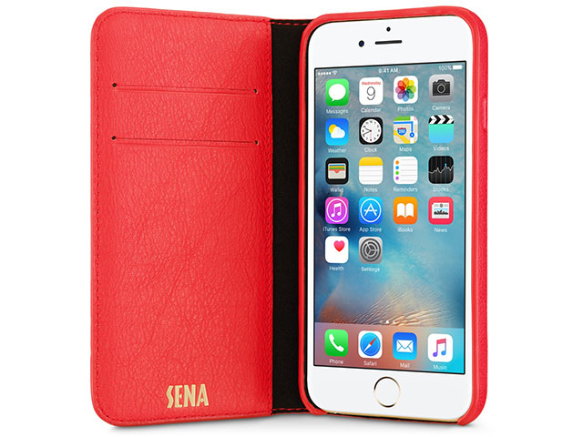 Sena Quilted Wallet Book Case for iPhone 6/6s