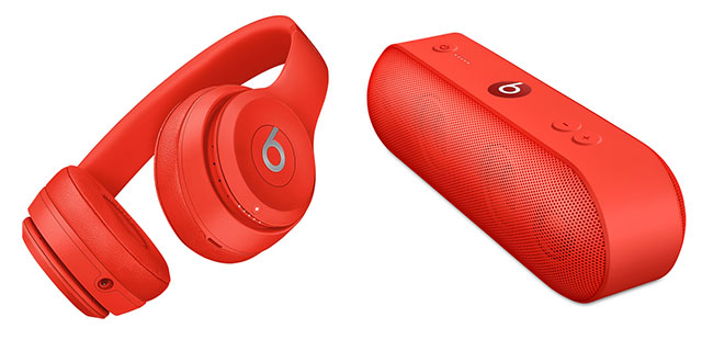 Beats Solo3 Wirelessオンイヤーヘッドフォン/Pill+ ポータブルスピーカー – (PRODUCT)RED