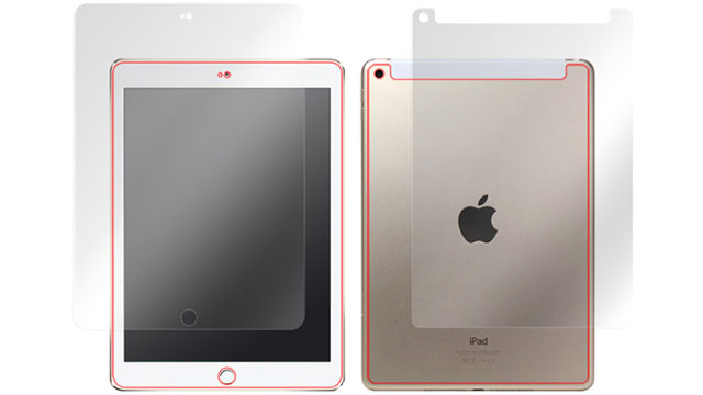 第5世代iPad Wi-Fi + Cellularモデル 表面・背面用OverLay
