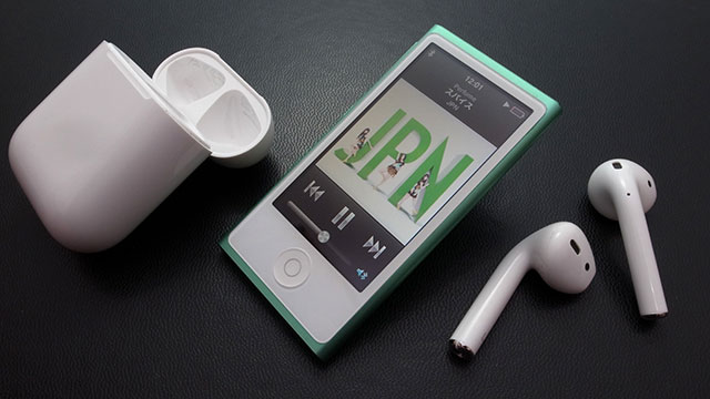 AirPodsとiPod nano