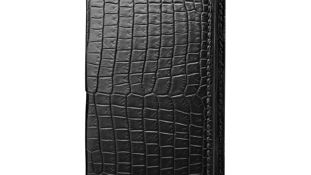 GRAMAS Meister Crocodile Full Leather Case for iPhone 7 Black