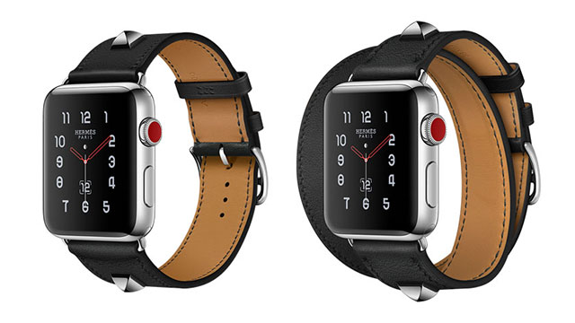 Apple Watch Hermès - ドゥブルトゥールレザーストラップ 黒 激安挑戦中