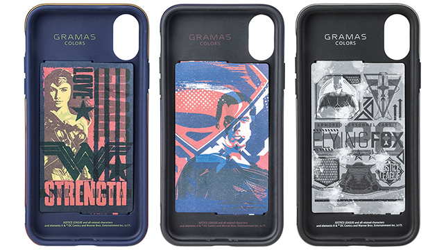 GRAMAS COLORS Hybrid Case with Justice League for iPhone X