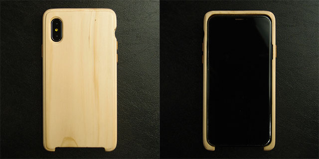 LIFE iPhone X 専用木製ケース（もみの木）