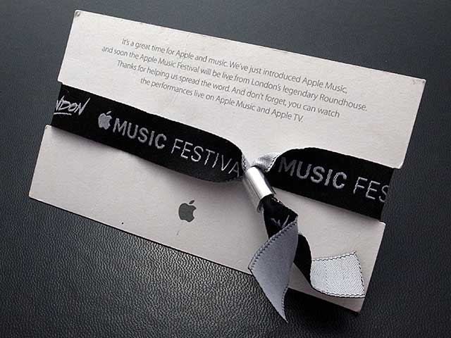 Apple Music Festival London リストバンド