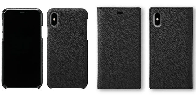 GRAMAS Shrunken-calf Shell/Full Leather Case for iPhone X