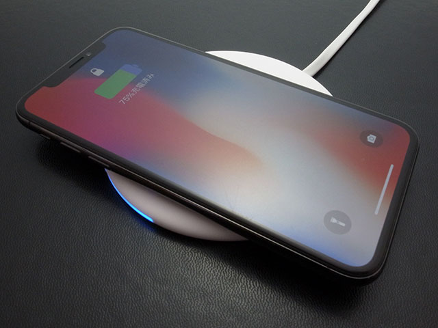 マイクロソリューション Smart Wireless Charge Qi ワイヤレス充電パッド info LED 