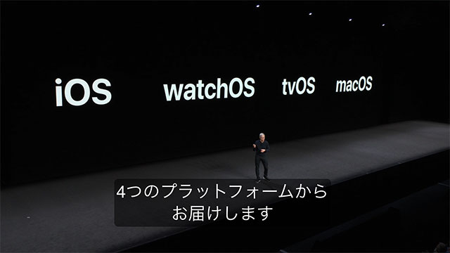 WWDC 2018 基調講演 日本語字幕