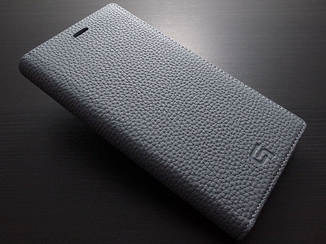 GRAMAS German Shrunken-calf Genuine Leather Book Case for iPhone XS