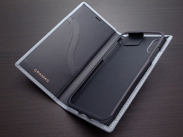 【レビュー】iPhone XSケース「GRAMAS German Shrunken-calf Genuine Leather Book Case」 - アイアリ