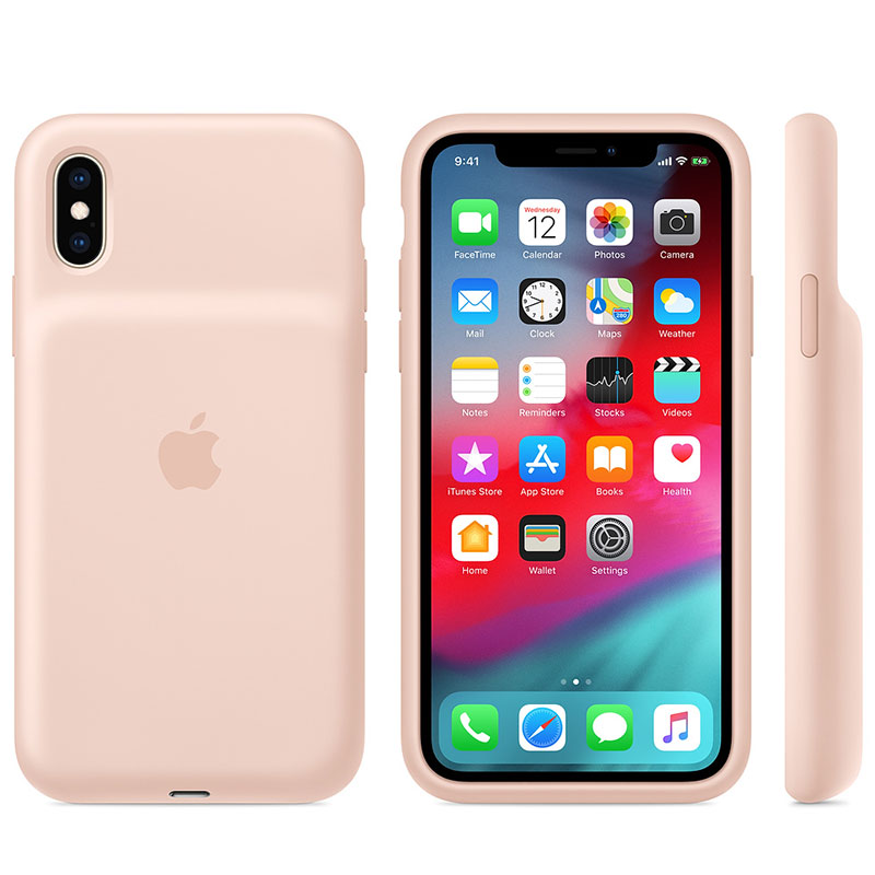 Smart Battery Case for iPhone XS ピンクサンド